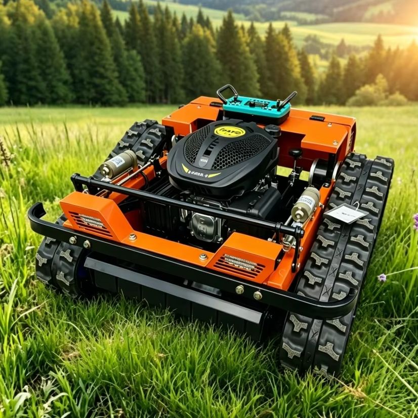 Agriculture Farming Robot - Tracked Lawn Mower Automatic Remote Control